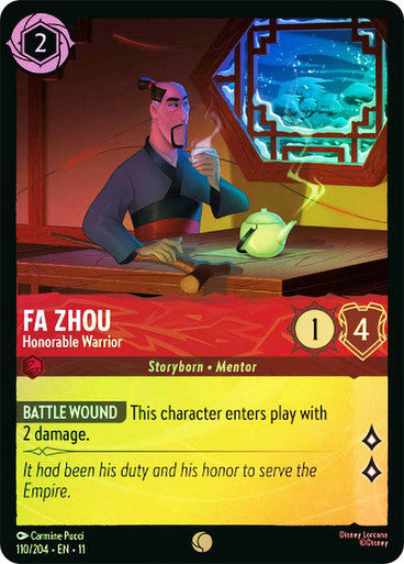 Winterspell - 110/204 - Fa Zhou - Honorable Warrior - Foil