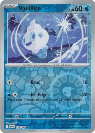 White Flare - 027/086 - Vanillite - Reverse Holo
