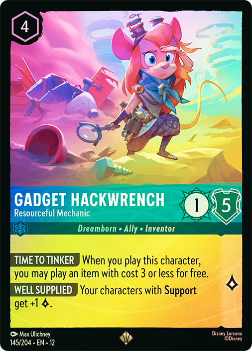 Wilds Unknown - 145/204 - Gadget Hackwrench - Resourceful Mechanic - Foil