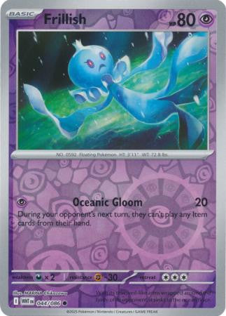 White Flare - 044/086 - Frillish - Reverse Holo