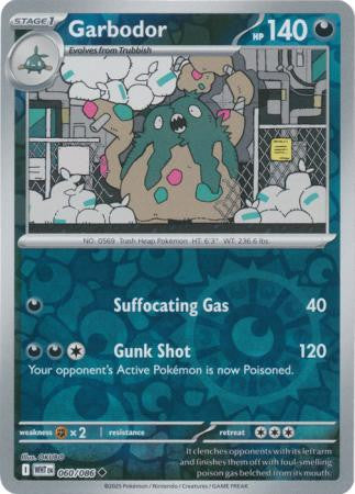White Flare - 060/086 - Garbodor - Reverse Holo