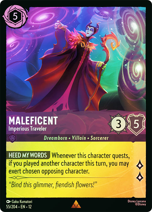 Wilds Unknown - 055/204 - Maleficent - Imperious Traveler - Foil