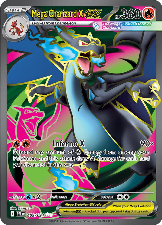 Phantasmal Flames - 109/094 - Mega Charizard X ex