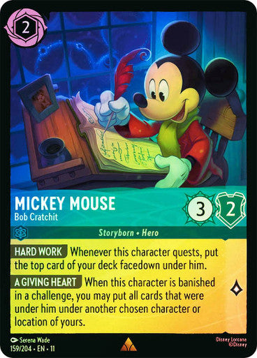 Winterspell - 159/204 - Mickey Mouse - Bob Cratchit - Foil