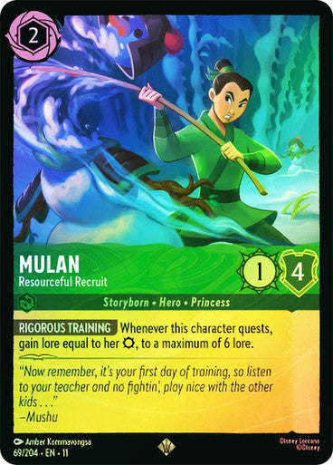 Winterspell - 069/204 - Mulan - Resourceful Recruit - Foil