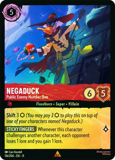 Winterspell - 116/204 - Negaduck - Public Enemy Number One - Foil