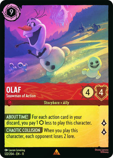 Winterspell - 122/204 - Olaf - Snowman of Action - Foil