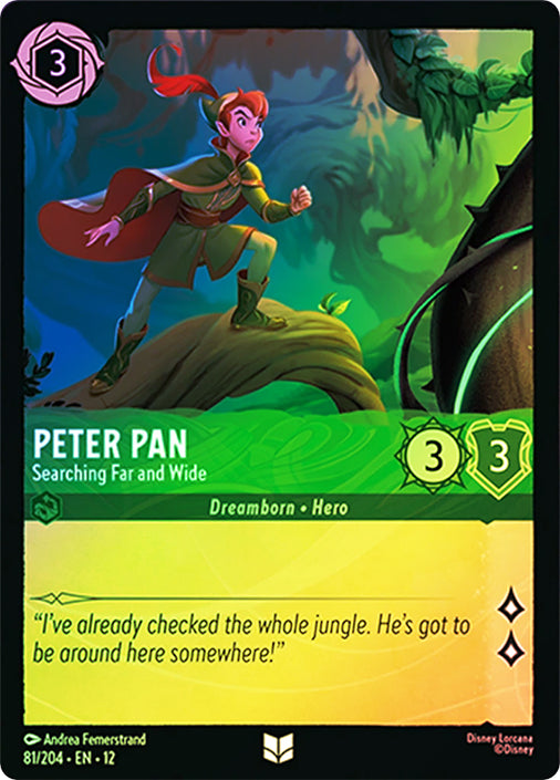 Wilds Unknown - 081/204 - Peter Pan - Searching Far and Wide - Foil