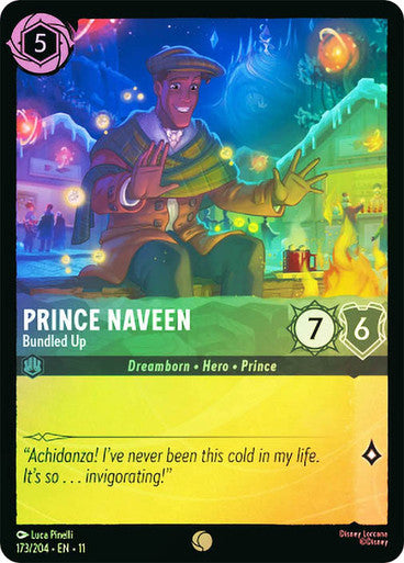 Winterspell - 173/204 - Prince Naveen - Bundled Up - Foil