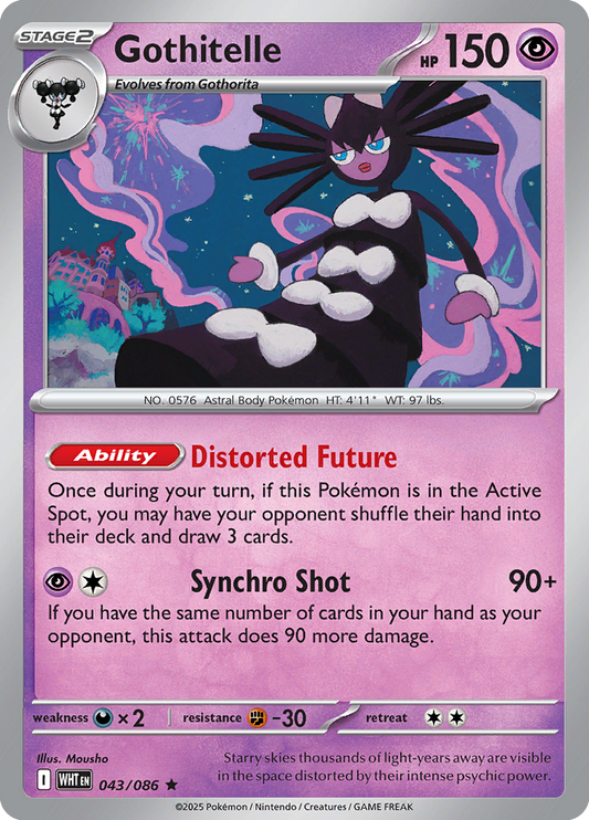 White Flare - 043/086 - Gothitelle - Holo Rare