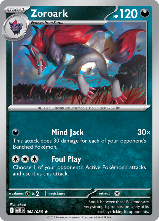 White Flare - 062/086 - Zoroark - Holo Rare