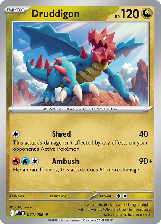 White Flare - 071/086 - Druddigon