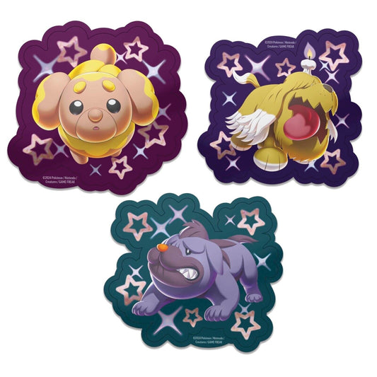 Paldean Fates:  Shiny Fidough, Greavard & Maschiff Tech Stickers Set