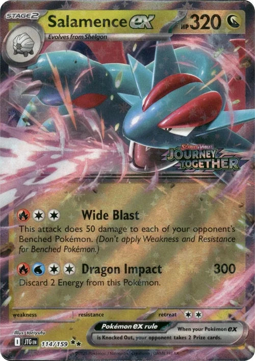 Journey Together - 114/159 - Salamence ex (Stamped)