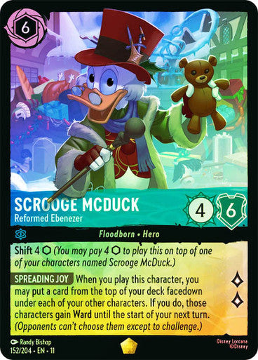 Winterspell - 152/204 - Scrooge McDuck - Reformed Ebenezer - Foil
