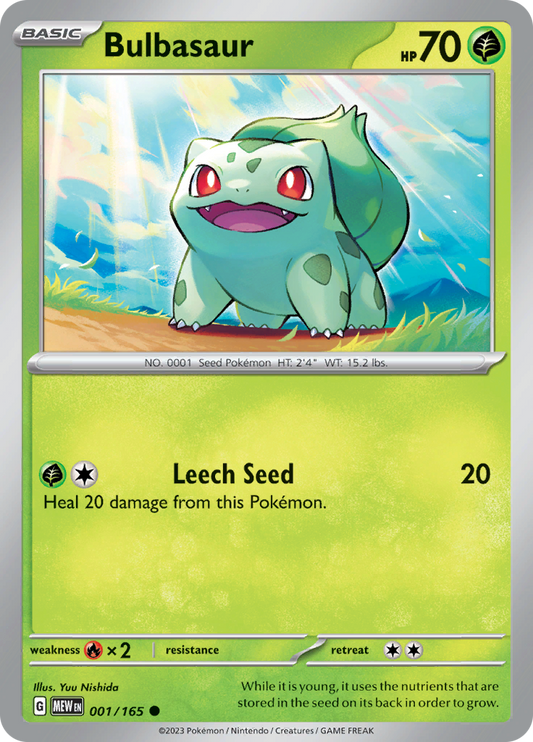 151 - 001/165 - Bulbasaur