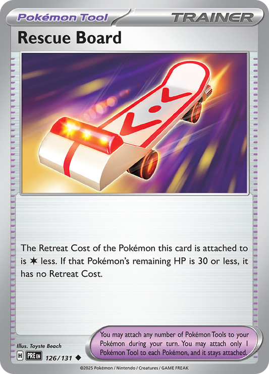 Prismatic Evolutions - 126/131 - Rescue Board
