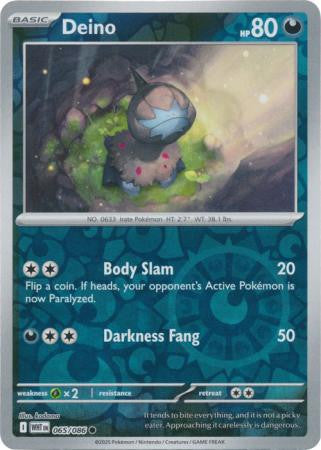 White Flare - 065/086 - Deino - Reverse Holo