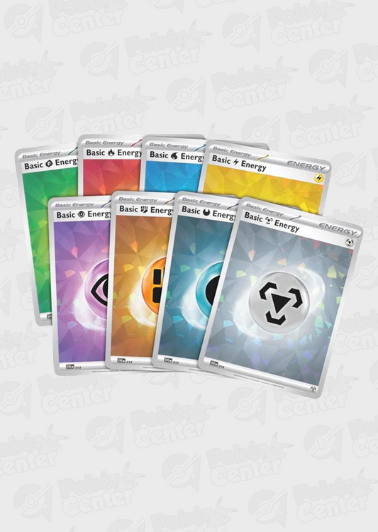 8x Basic Energy (Cracked Ice Pattern) - Reverse Holo