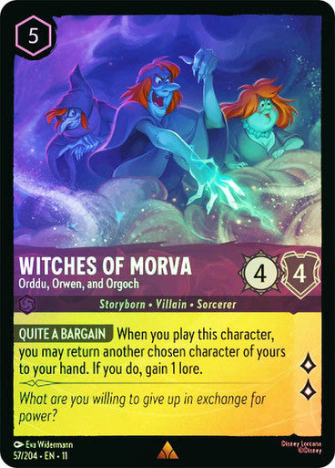 Winterspell - 057/204 - Witches of Morva - Orddu, Orwen, and Orgoch - Foil
