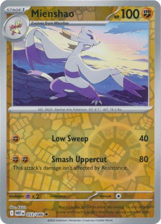 White Flare - 053/086 - Mienshao - Reverse Holo