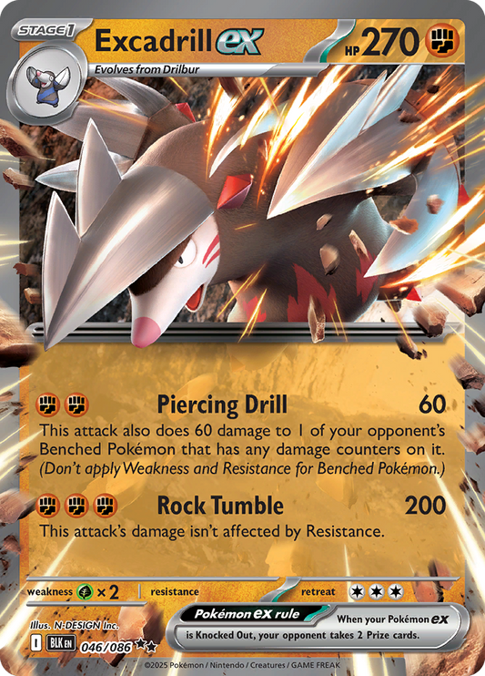 Black Bolt - 046/086 - Excadrill ex