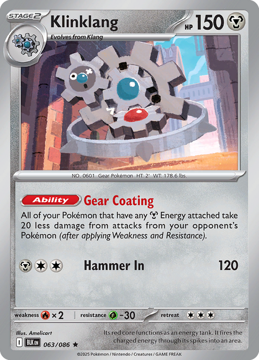 Black Bolt - 063/086 - Klinklang - Holo Rare