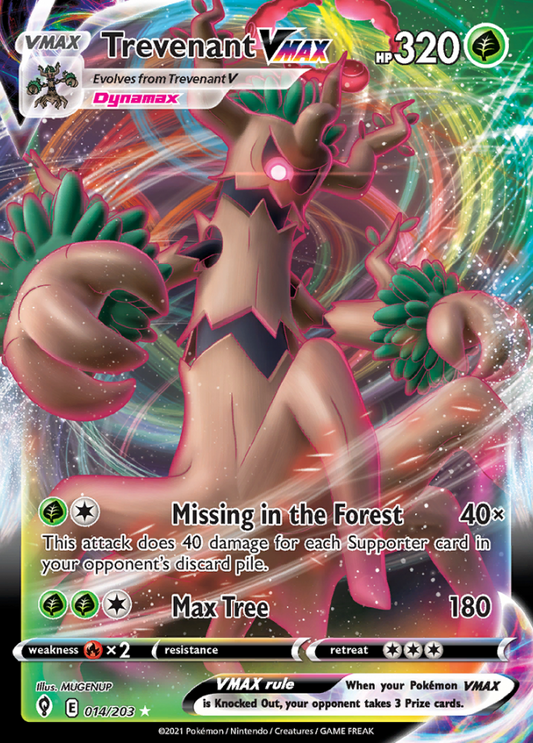 Evolving Skies - 014/203 - Trevenant VMAX
