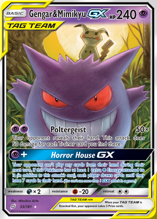 Team Up - 053/181 - Gengar & Mimikyu GX (Tag Team)