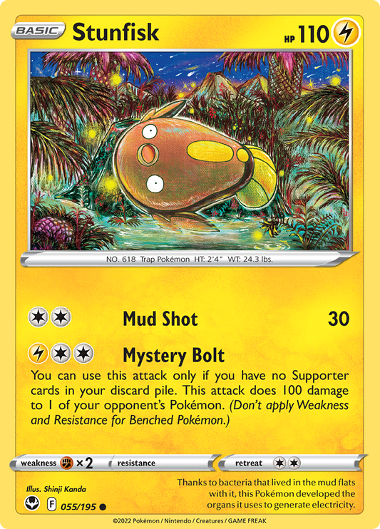 Silver Tempest - 055/195 - Stunfisk