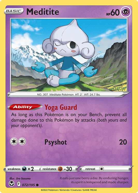 Silver Tempest - 072/195 - Meditite