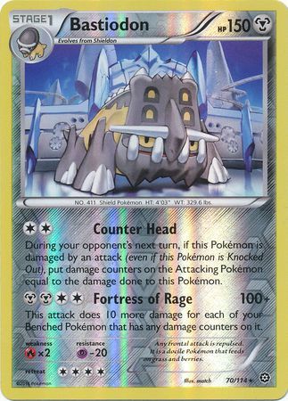 Steam Siege - 070/114 - Bastiodon - Reverse Holo