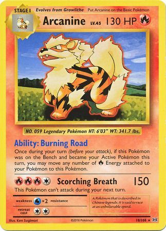 Evolutions - 018/108 - Arcanine
