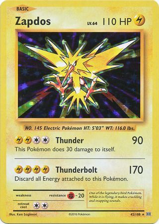 Evolutions - 042/108 - Zapdos - Holo