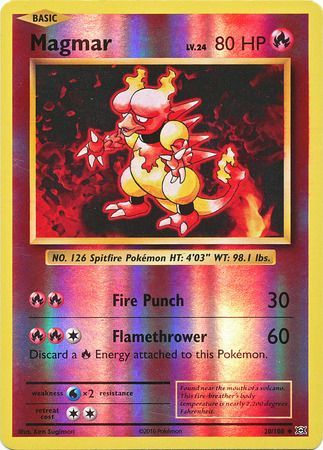 Evolutions - 020/108 - Magmar - Reverse Holo