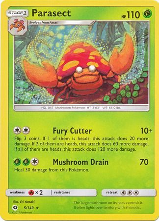 Sun & Moon - 005/149 - Parasect