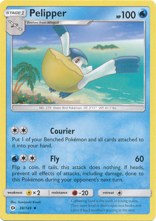 Sun & Moon - 038/149 - Pelipper
