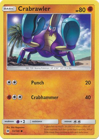 Sun & Moon - 072/149 - Crabrawler