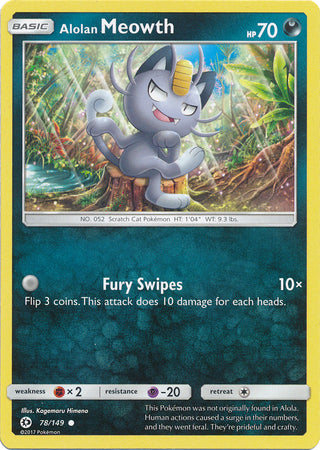 Sun & Moon - 078/149 - Alolan Meowth