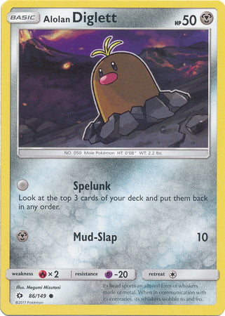 Sun & Moon - 086/149 - Alolan Diglett