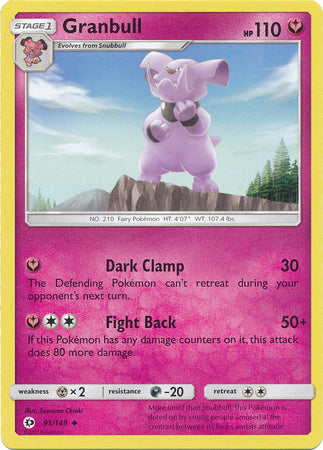 Sun & Moon - 091/149 - Granbull