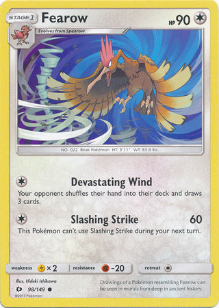Sun & Moon - 098/149 - Fearow