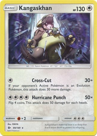Sun & Moon - 099/149 - Kangaskhan - Holo
