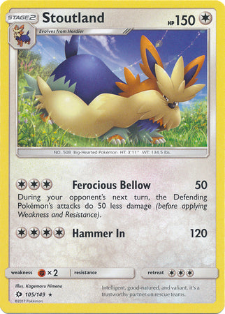 Sun & Moon - 105/149 - Stoutland