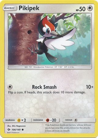Sun & Moon - 106/149 - Pikipek