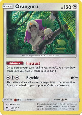 Sun & Moon - 113/149 - Oranguru - Holo