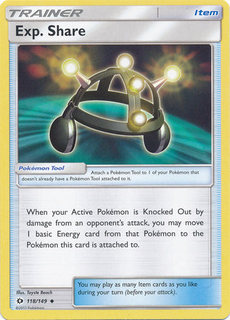 Sun & Moon - 118/149 - Exp. Share