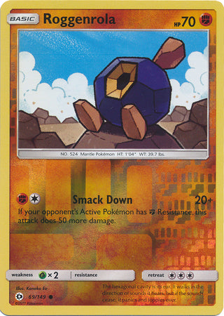 Sun & Moon - 069/149 - Roggenrola - Reverse Holo