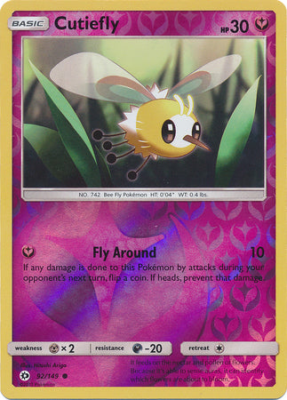 Sun & Moon - 092/149 - Cutiefly - Reverse Holo