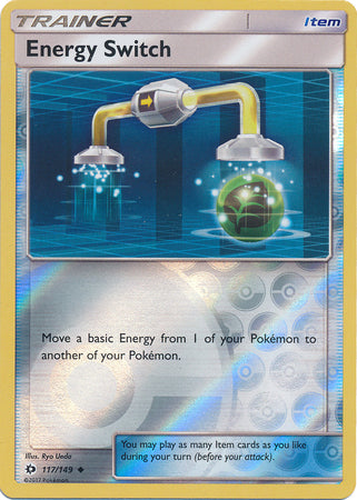 Sun & Moon - 117/149 - Energy Switch - Reverse Holo